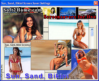 download Sun, Sand, Bikini v1.5 Screensaver