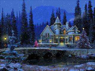 download 3D Christmas Cottage Screensaver