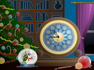 download 7art Magic Christmas Clock Screensaver