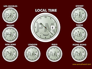 download Global Clock Screensaver