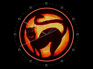 download Halloween Black Cat Clock Screensaver