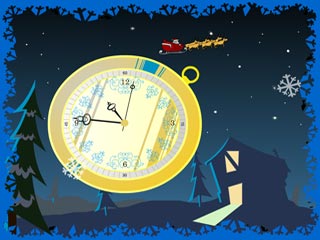 download 7art Santa Clock Screensaver