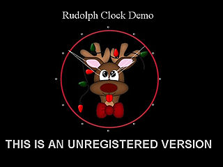 download Christmas (Rudolph Clock) Screensaver