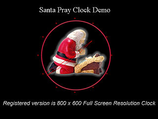 download Christmas (Santa Pray Clock) Screensaver
