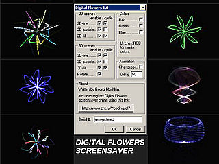 download Digital Flowers v1.0 Screensaver