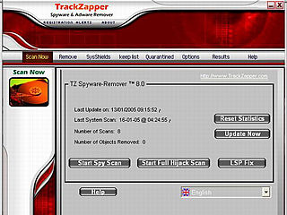 download TZ Spyware-Adware Remover v8.01
