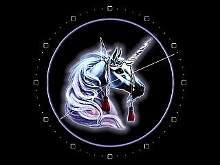 download Unicorn Clock Screensaver