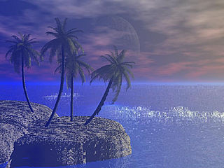 download Moonlit Tropics Screensaver