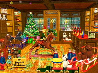 download 3D Magic Christmas Toy Shop Screensaver