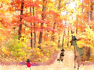 download 3D Woodland Thanksgiving Screensaver