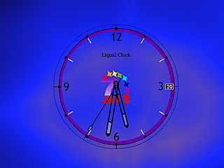 download 7art Liquid Clock Screensaver