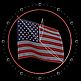 download American Flag Clock Screensaver