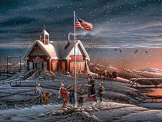 download American Winter Scene Screensaver