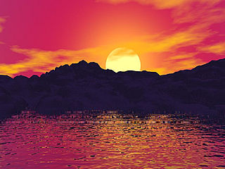 download Red Sunset v1.0 Screensaver