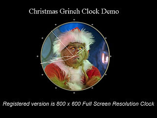 download Christmas (Grinch Clock) Screensaver