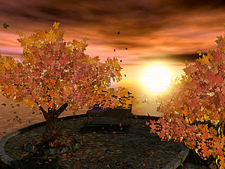 download Autumn Sunset Animated Screensaver by Elefun