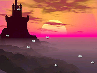 download Castle Sunset Screensaver