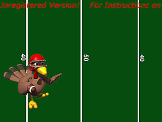 download Thanksgiving Turkey Football Screensaver