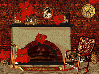 download 3D Cozy Winter Fireplace Screensaver