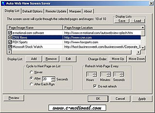 download E-Auto Web View v3.0 Screensaver
