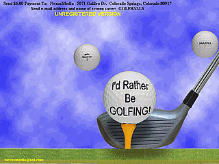 download Golf Balls Screensaver