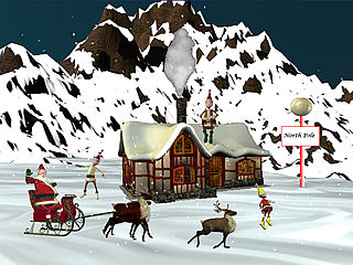 download Christmas At The North Pole Screensaver