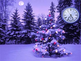 download Christmas Clock Screensaver