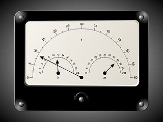 download 7art Vanguard VoltMeter Clock Screensaver