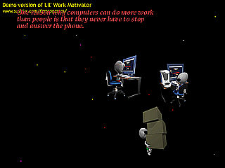 download 3D Lil Work Motivator Screensaver