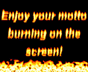 download Burning Words Screensaver