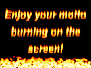 download Burning Words Screensaver