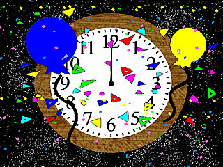 download New Years Clock Screensaver