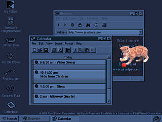download Pixel Pets Newton Screensaver